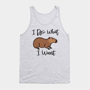 Capybara I do what i want Tank Top